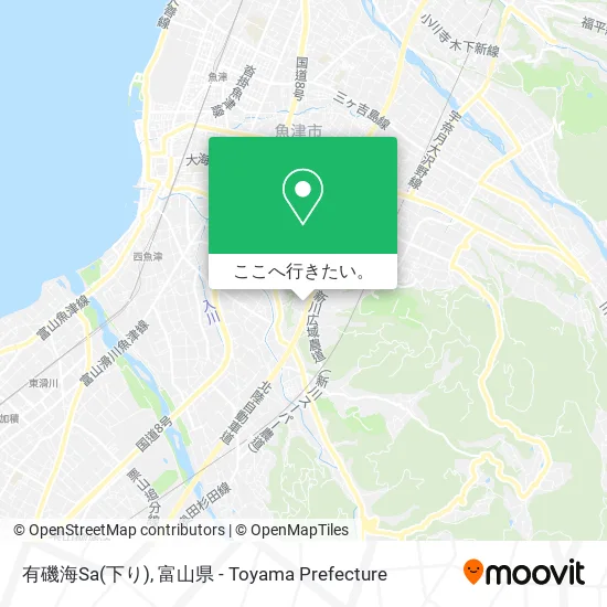 有磯海Sa(下り)地図