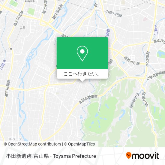 串田新遺跡地図