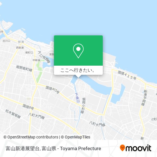 富山新港展望台地図