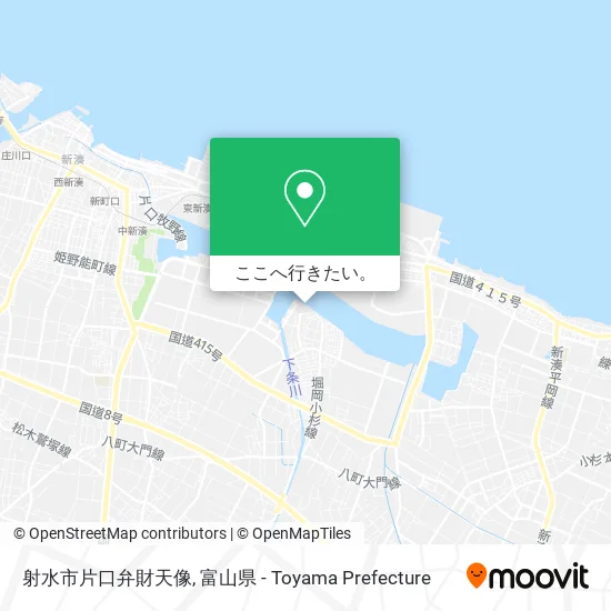 射水市片口弁財天像地図