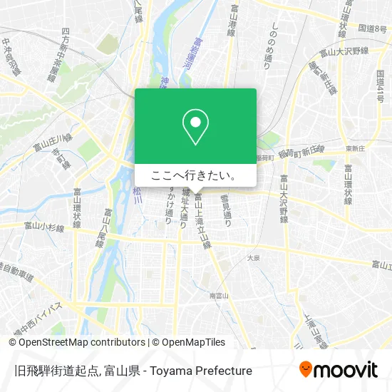 旧飛騨街道起点地図