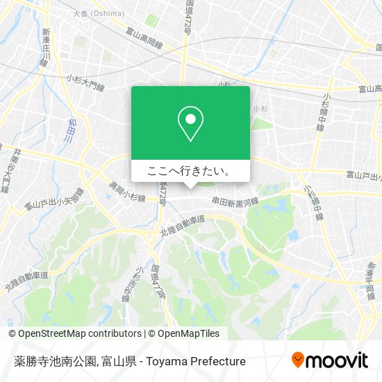 薬勝寺池南公園地図