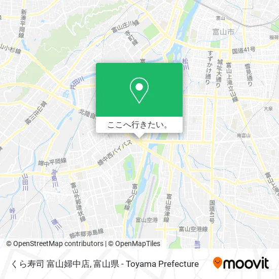 くら寿司 富山婦中店地図
