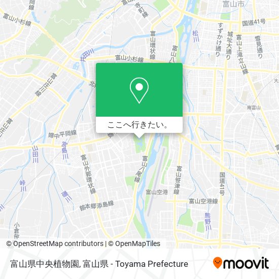 富山県中央植物園地図