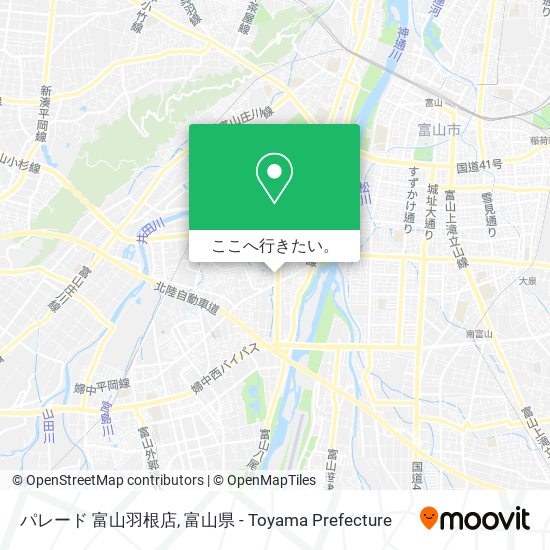 パレード 富山羽根店地図