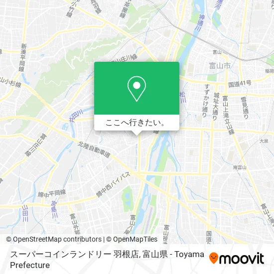 スーパーコインランドリー 羽根店地図