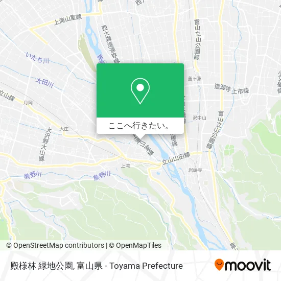 殿様林 緑地公園地図