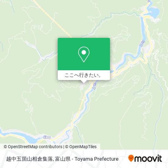 越中五箇山相倉集落地図