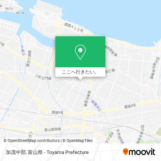加茂中部地図