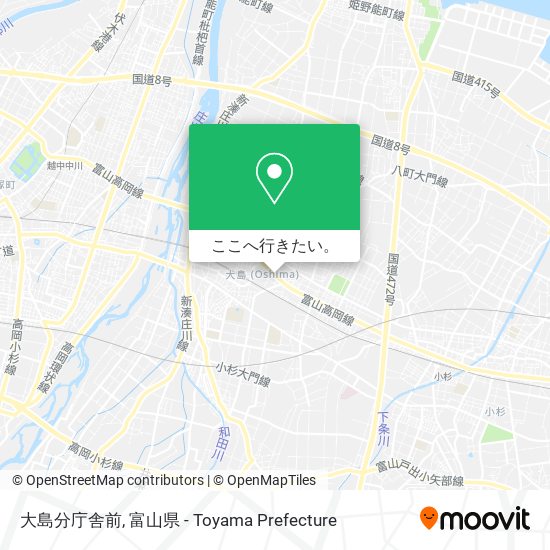大島分庁舎前地図