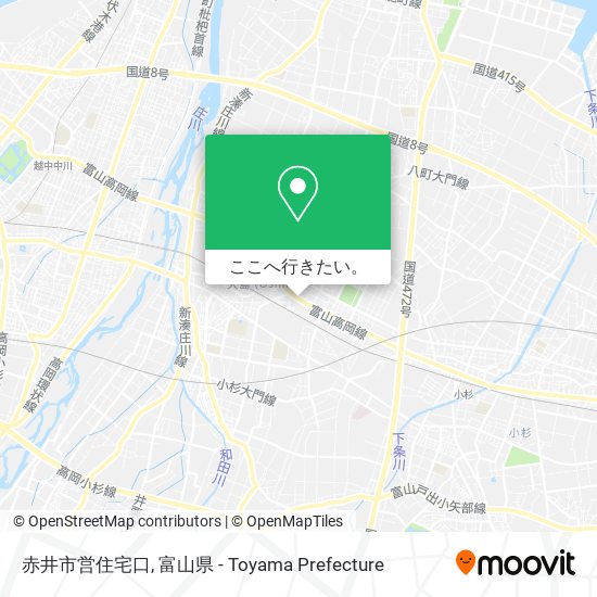 赤井市営住宅口地図
