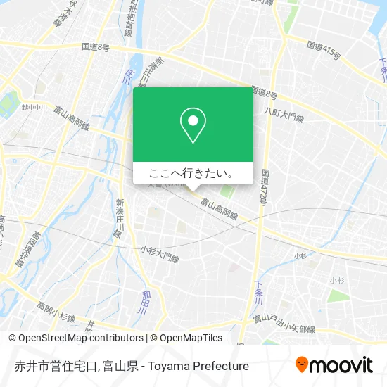 赤井市営住宅口地図