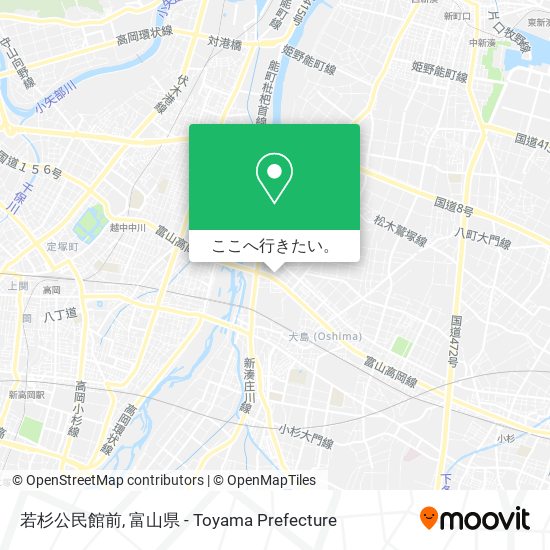 若杉公民館前地図