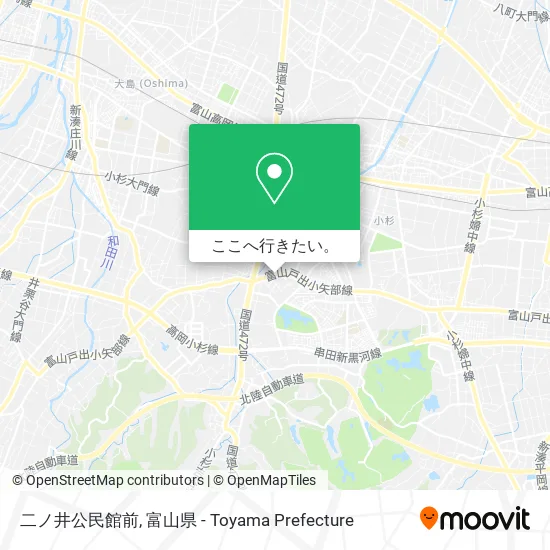 二ノ井公民館前地図