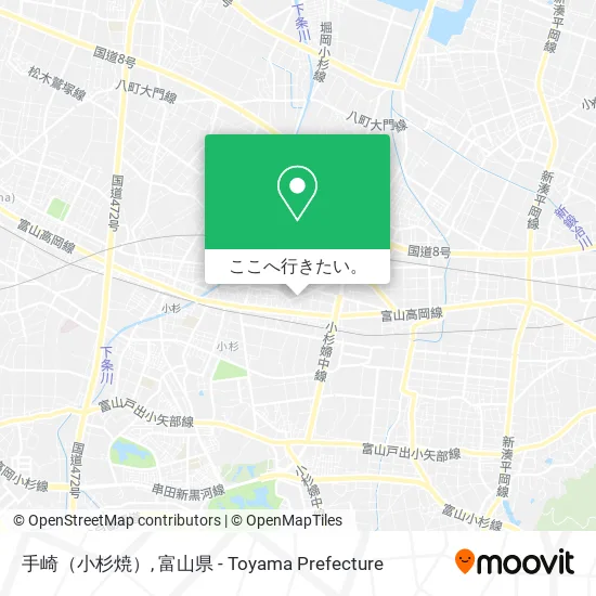 手崎（小杉焼）地図
