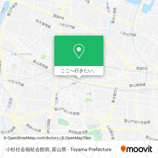 小杉社会福祉会館前地図