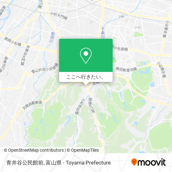 青井谷公民館前地図