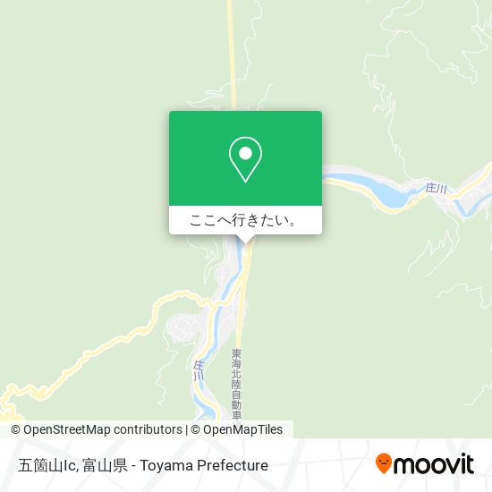 五箇山Ic地図