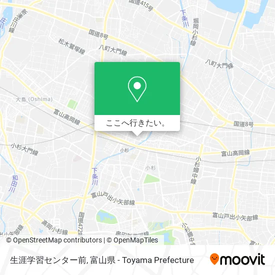 生涯学習センター前地図