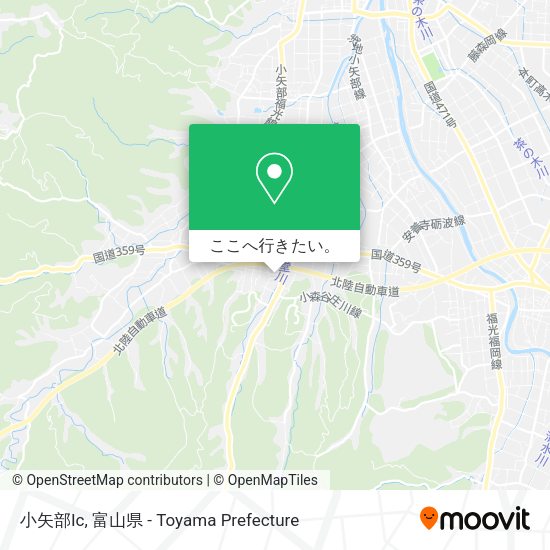 小矢部Ic地図