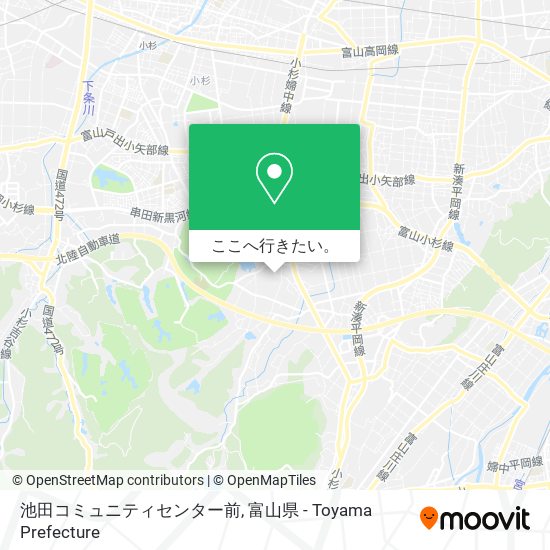 池田コミュニティセンター前地図