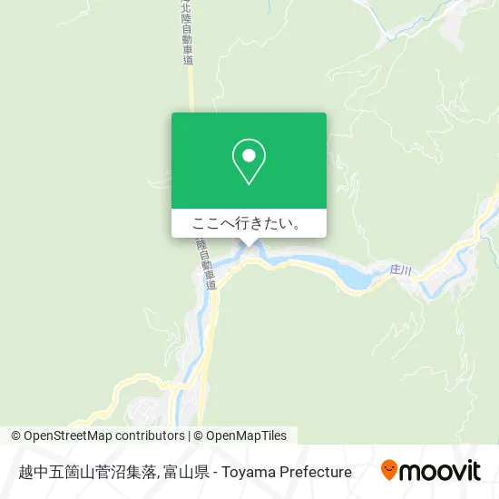 越中五箇山菅沼集落地図
