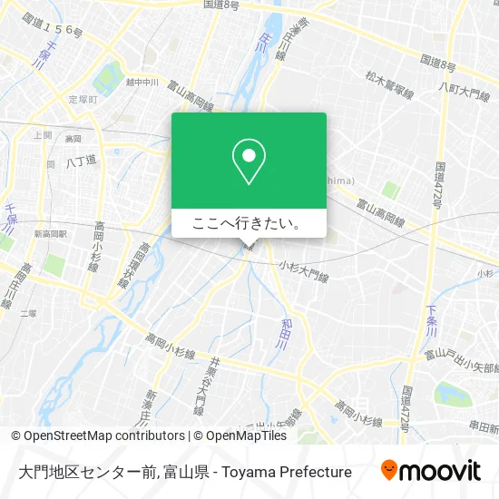 大門地区センター前地図
