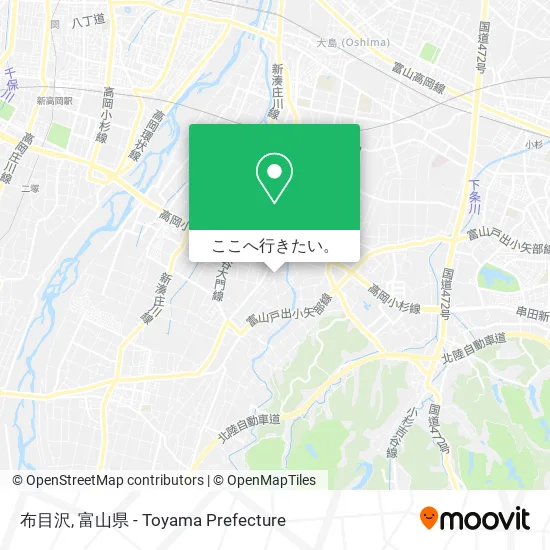布目沢地図
