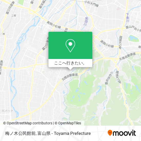 梅ノ木公民館前地図