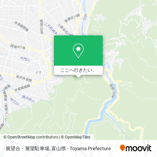 展望台・展望駐車場地図