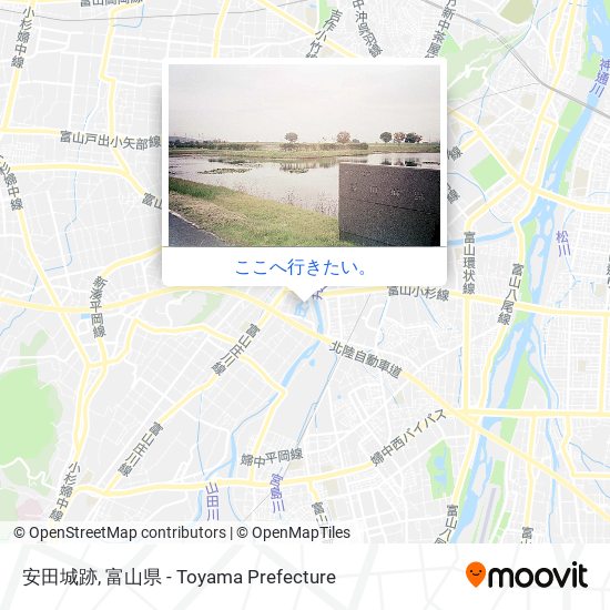 安田城跡地図