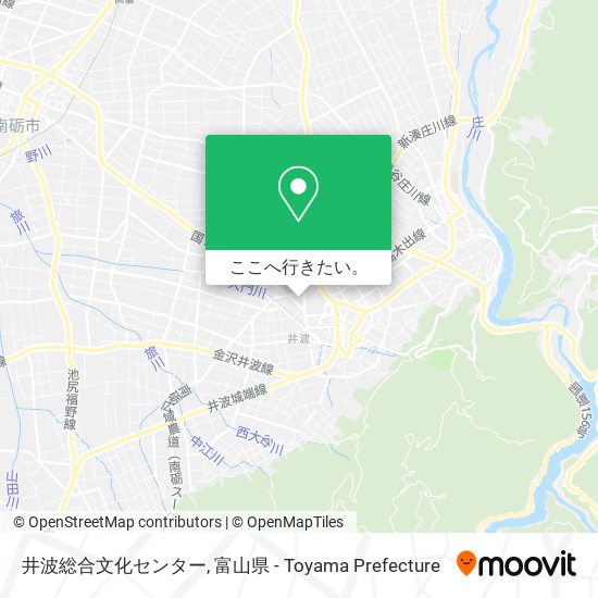 井波総合文化センター地図