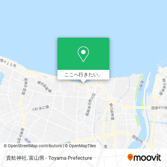 貴舩神社地図