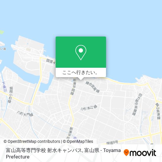 富山高等専門学校 射水キャンパス地図