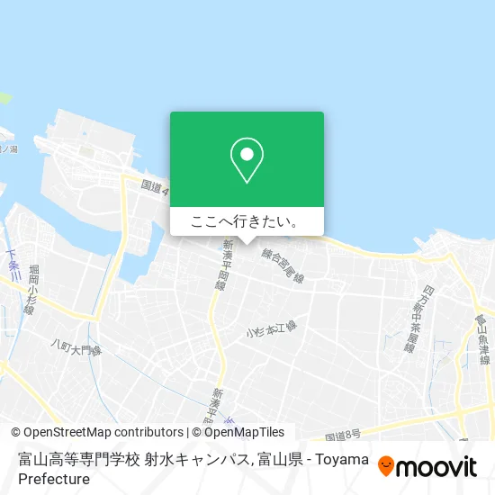 富山高等専門学校 射水キャンパス地図