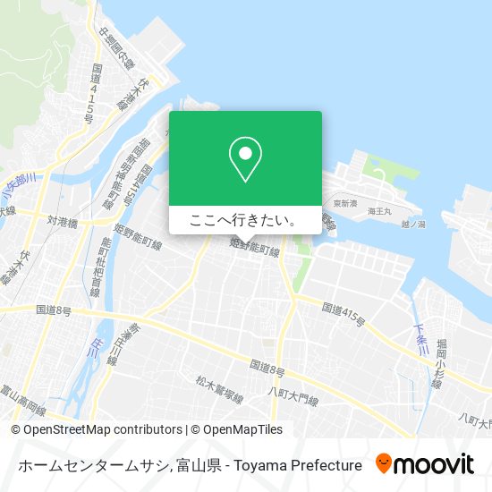 ホームセンタームサシ地図