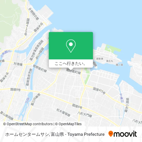 ホームセンタームサシ地図