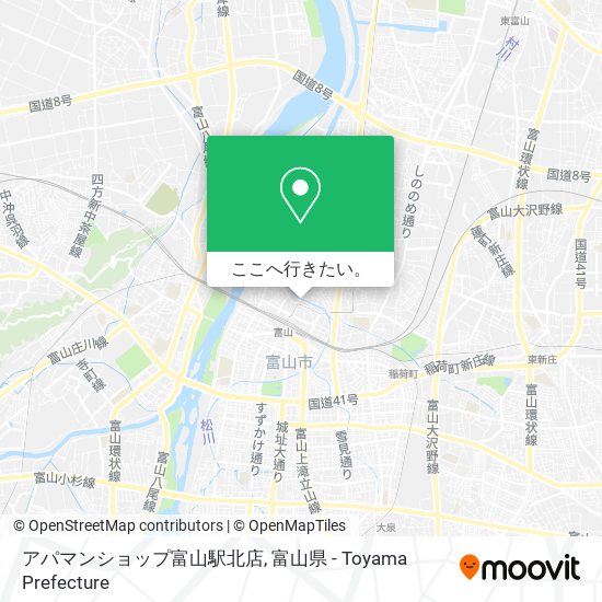 アパマンショップ富山駅北店地図