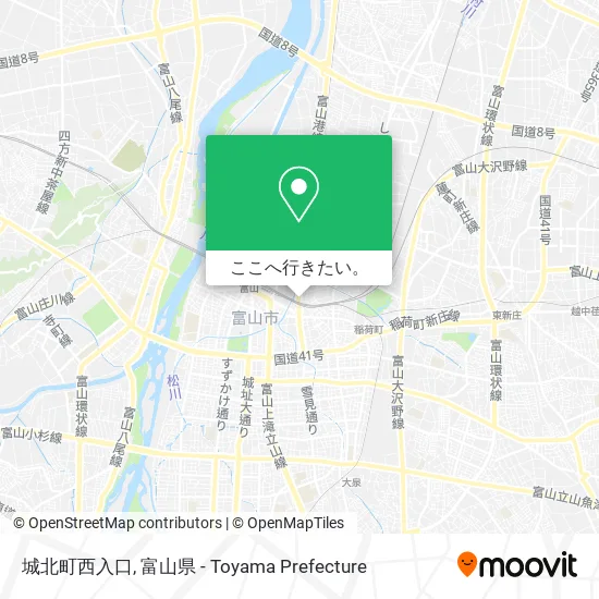 城北町西入口地図