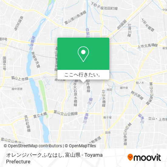 オレンジパークふなはし地図