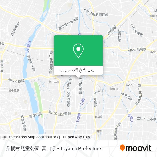 舟橋村児童公園地図