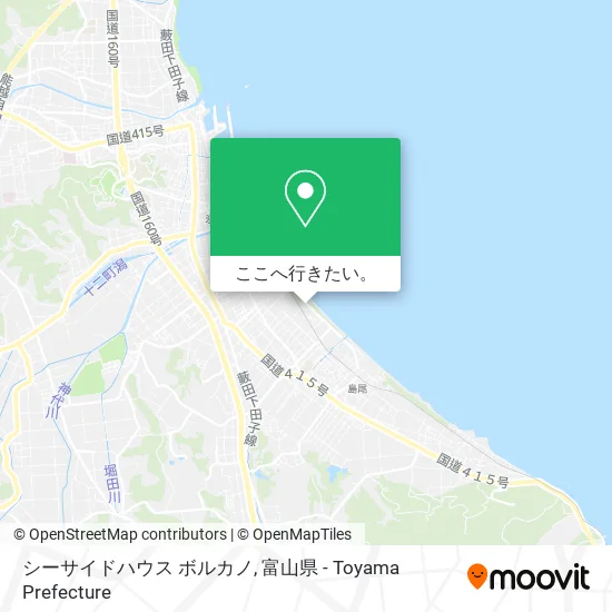 シーサイドハウス ボルカノ地図