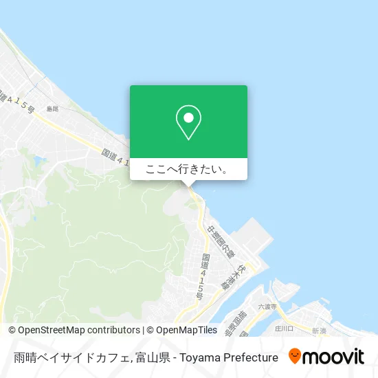 雨晴ベイサイドカフェ地図