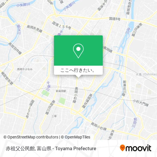赤祖父公民館地図