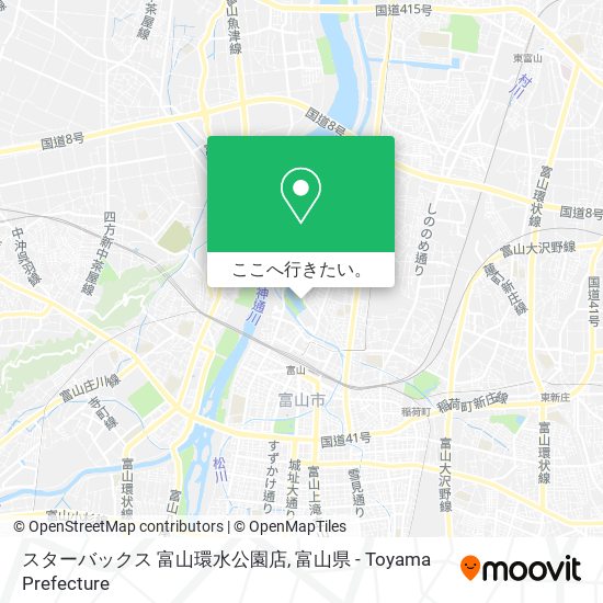 スターバックス 富山環水公園店地図