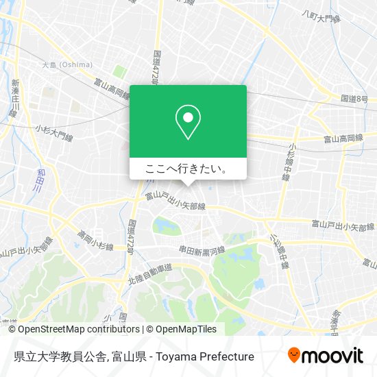 県立大学教員公舎地図