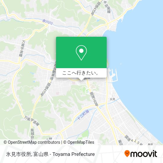 氷見市役所地図
