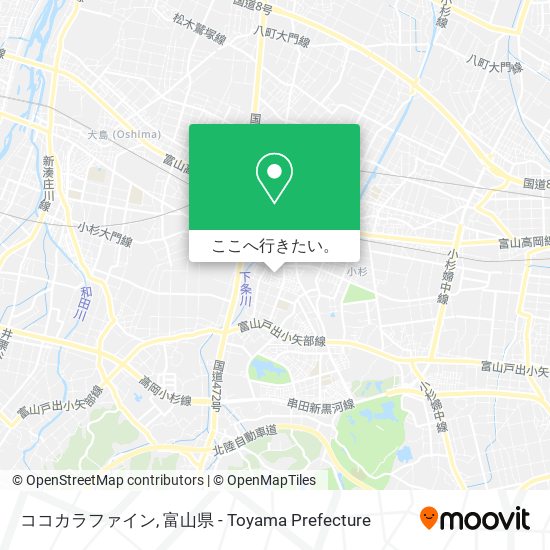 ココカラファイン地図