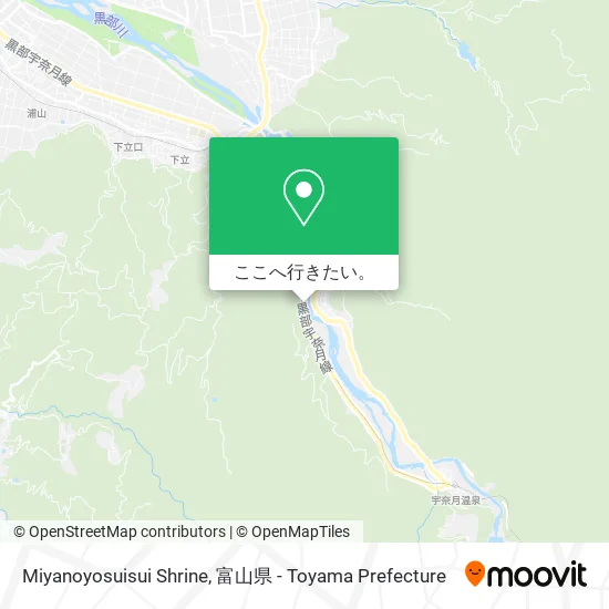 Miyanoyosuisui Shrine地図