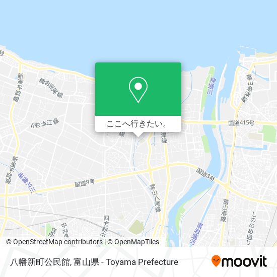 八幡新町公民館地図